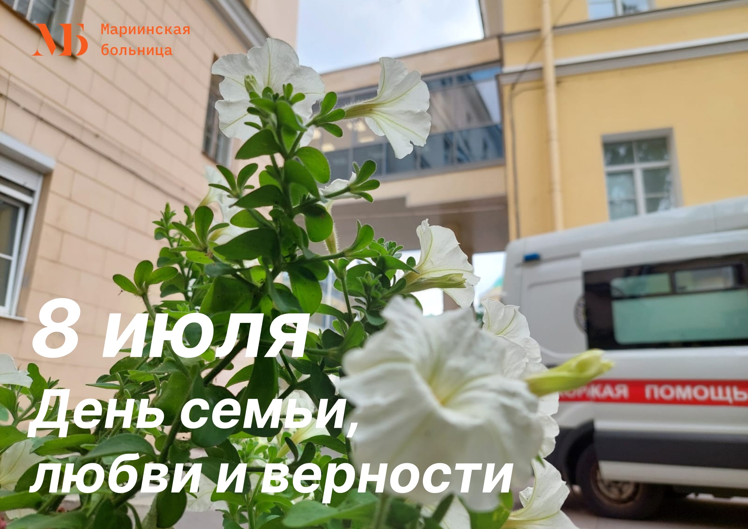 Мариинская больница поздравляет с Днем семьи, любви и верности!